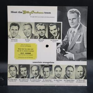 Billy Graham How Great Thou Art New York Crusade 78 RPM 7E Souvenir Record 1957